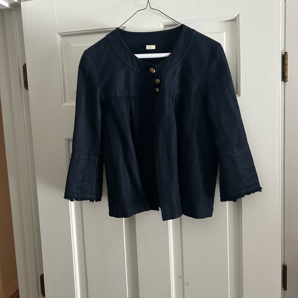 J Crew navy jacket, Size 0 - Picture 1 of 4